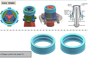 Bearing with collapsible core